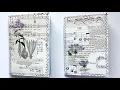 Vintage collage writing journals