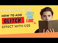 CSS One Liner How to add glitch effect to text