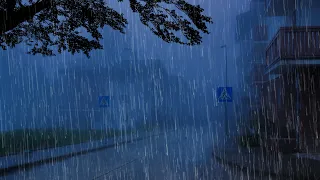 Chuva para Dormir e Relaxar Profundamente - Barulho de Chuva Forte, Vento e Trovão à Noite #65 ASMR