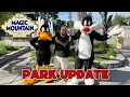 Six Flags Magic Mountain New Park Update Including Merch Food And Fun With Daffy Sylvester