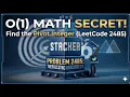 Find the Pivot Integer - Optimal Mathematical Solution LeetCode 2485