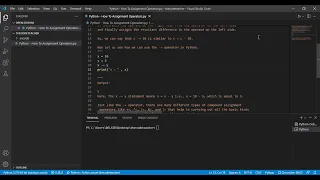 Python How To Assignment Operators