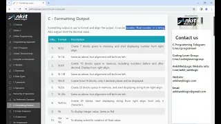 C Tutorial 28 - Formatting Output