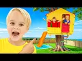 Download Lagu Chris built a Tree Playhouse and other Adventures with friends