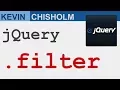 Introduction to the jQuery filter method - Kevin Chisholm
