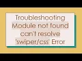 Troubleshooting Module not found can t resolve Error
