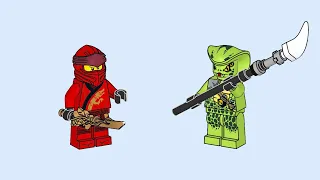 LEGO 112008 Instructions | NINJAGO | Kai vs. Lasha | Legacy | Magazine Gift