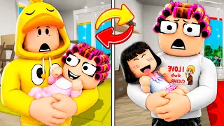 INTERCAMBIAMOS Nuestros BEBES por 24 HORAS en Brookhaven Roblox