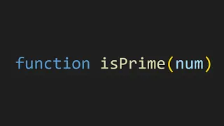 Finding Primes In JS