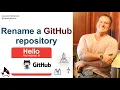 How to rename a GitHub repository in Git