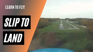 Forward Slip to Land Losing Altitude with a Slip How to Land an Airplane