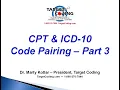Target Coding CPT ICD 10 Code Pairing 3