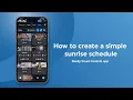 Set a schedule Shelly Smart Control app