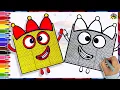 (Numberblocks) NUMBERBLOCK 3000 Drawing \u0026 Coloring For Kids  | Easy Drawings For Kids | Art Start