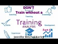 Instructional design develop training with a needs analysis - Part 1