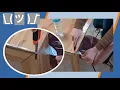 How to cut transparent table cover flush
