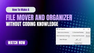 How To Make A File Organizer Or Mover App In Python