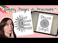 How to Make Coloring Pages on your iPad in Procreate Inspiring Quote Mandala Coloring Page Tutorial