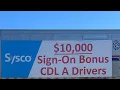 Sysco 10 000 sign on bonus