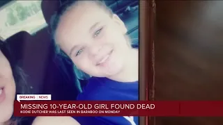 Missing Baraboo girl found dead AMBER Alert canceled