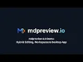 mdpreview 3 3 Demo The Rich-Text Markdown Editor for Presentable HTML