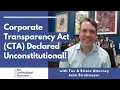 Corporate Transparency Act CTA Declared Unconstitutional