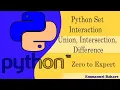45 Python Set Interaction Union Intersection Difference