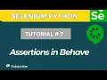 Python Behave BDD Assertions Explained with Examples