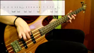 metallica creeping death bass cover play along tabs in video 