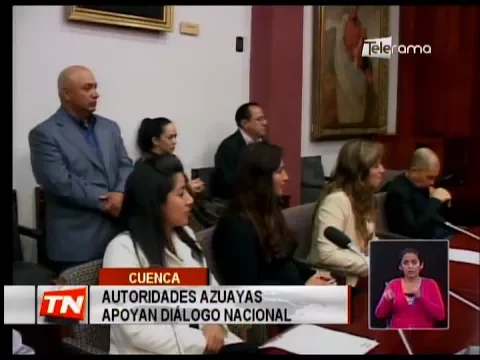 Autoridades azuayas apoyan diálogo nacional