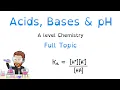 Acids Bases and Buffers Full Topic A level Chemistry Masterclass
