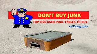 Top 5 Used Pool Tables for 2021 that will Last a LIFETIME