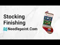 Needlepoint Stocking Finishing