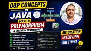 OOP Concepts in Java Master Polymorphism in Selenium Framework Automation Interview Questions