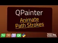 PyQt QPainter Animate Path Strokes