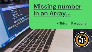 Missing number in array By