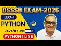 DSSSB EXAM 2026 Python Programming Lec-1 Why Python is Better than