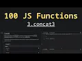 3 concat3 Solving 100 JS Functions