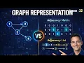 Graph Representation in DSA Adjacency Matrix vs Adjacency List Lecture 32
