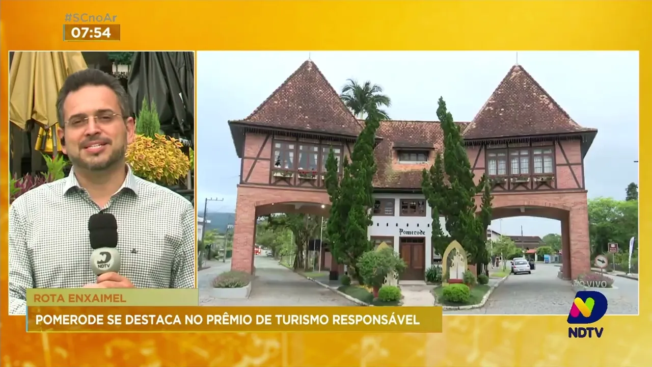 Rota do Enxaimel, de Pomerode, na região do Vale do Itajaí, é finalista de prêmio internacional