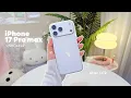 Lagu iphone 17 pro max (silver 2TB) aesthetic unboxing 🧸 | asmr + cute phone cases  + camera test 🎀