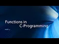 Argument Passing in Functions C programming Part 3 Call by Value e-Canvas Malayalam