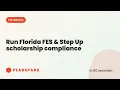 How to run Florida FES Step Up scholarship compliance Pearspark in 60 seconds