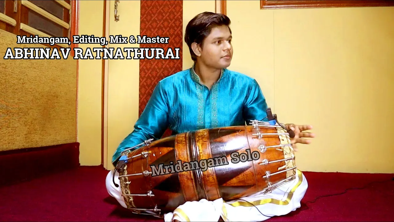 Mridangam Solo | Abhinav Ratnathurai | Carnatic Music | ARR studios