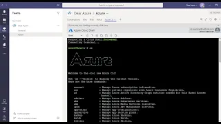 How to use Azure CLI in Microsoft Teams Azure Tips and Tricks