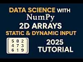 V3 - NumPy Dynamic Input in 2D Data