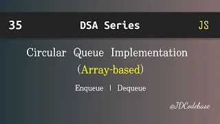 Circular Queue Implementation in JavaScript DSA Explained with Example JDCodebase
