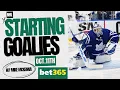 NHL Starting Goalies - Oct 11