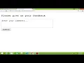 How to Create Comment Box with Submit Button in Html Textarea Tag