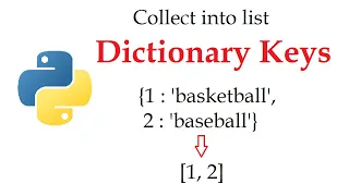 Convert Dictionary Keys to List Python Fundamentals